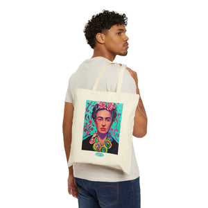 Cotton Canvas Tote Bag - Frida