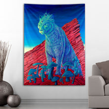 Load image into Gallery viewer, Mushroom Lioness - Third Eye Tapestry