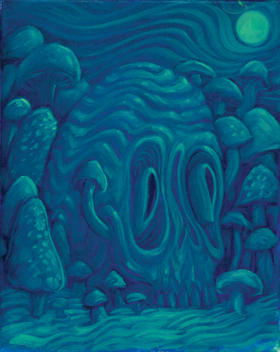 'Mushy Melty Blues' - 8x10 Painting