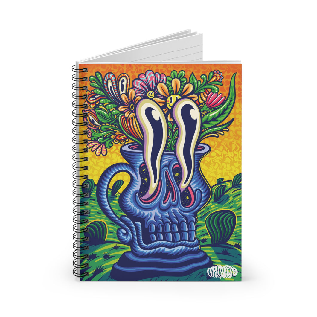 Flowers of Time - Spiral Lined Notebook