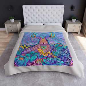 Jackalope Dreams - Crushed Velvet Blanket