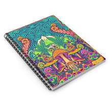 Load image into Gallery viewer, Spiral Lined Notebook - Psychedelia