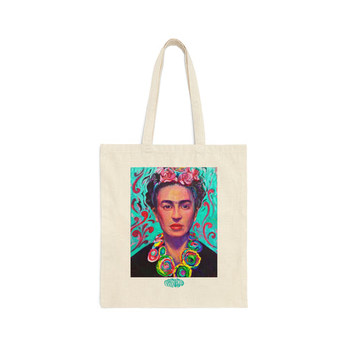 Cotton Canvas Tote Bag - Frida