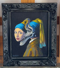 Load image into Gallery viewer, 'The Girl with the Swirl Earring' - 8x10 Framed Original Painting