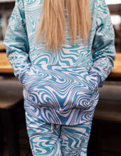Load image into Gallery viewer, Swirls Collection - Aqua Twirl Hoodie &amp; Joggers SET