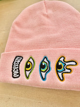 Load image into Gallery viewer, Beanie - Melty Eyes (Pink)