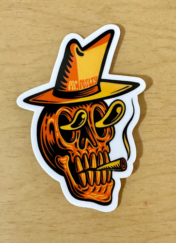 Sticker - Smokin' Skull