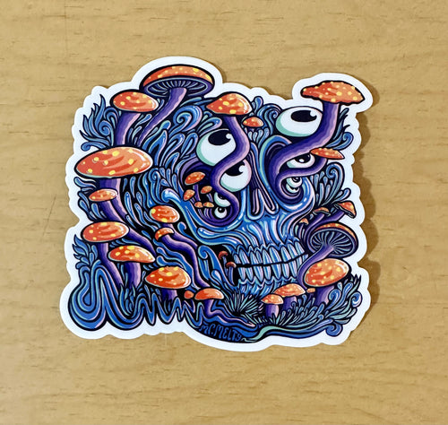 Sticker - Mushroom Skull