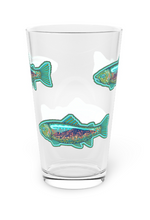 Load image into Gallery viewer, 16oz Pint Glass - Mountain Trout