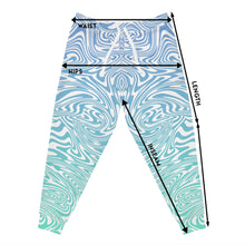 Load image into Gallery viewer, Swirls Collection - Aqua Twirl JOGGERS
