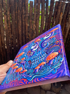 Mushroom Skull - 8x8 Canvas Print