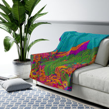 Load image into Gallery viewer, &#39;Neon Flats&#39; Sherpa Fleece Blanket