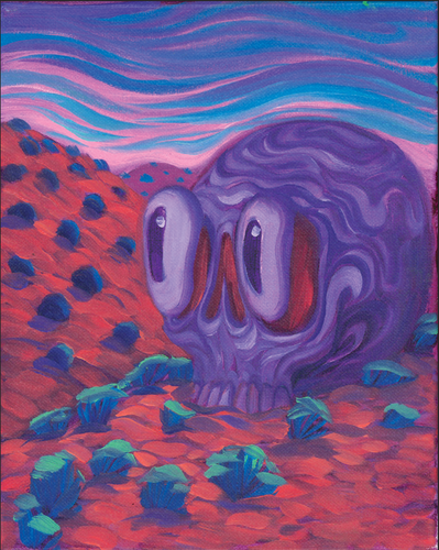 'High Desert Skull' - 8x10 Painting