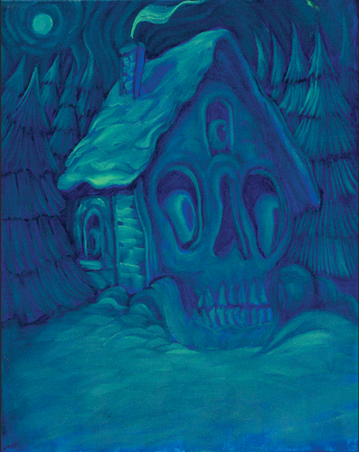 'Winter Home' - 8x10 Painting