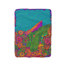 Load image into Gallery viewer, &#39;Neon Flats&#39; Sherpa Fleece Blanket